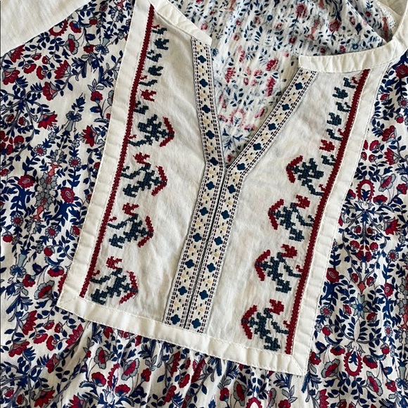 Vintage America embroidered red white blue blouse - Picture 3 of 4